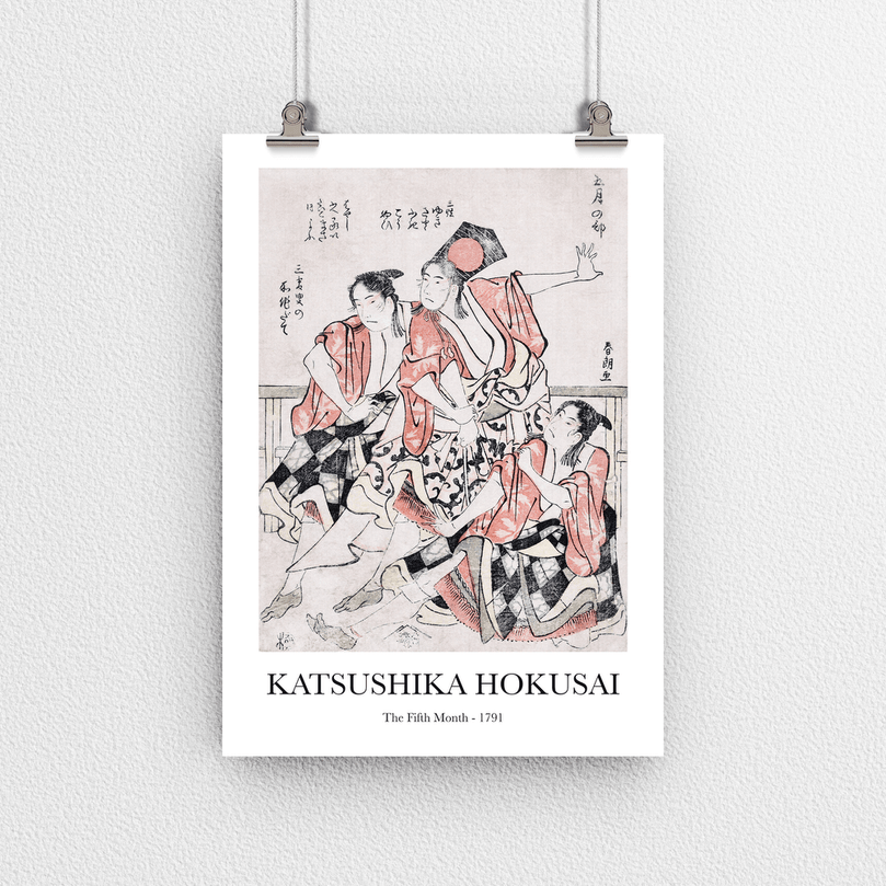 The Fifth Month by Katsushika Hokusai - Vintage Japanese Art Poster Print