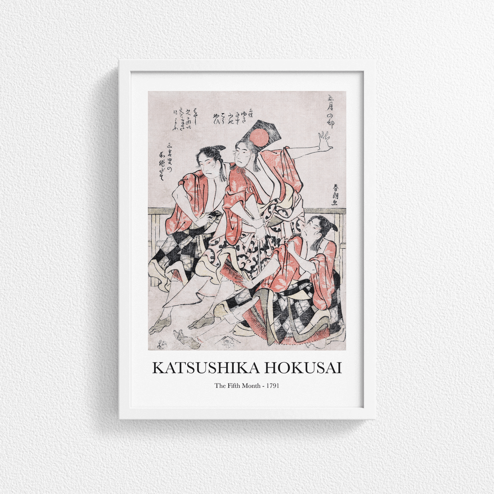 The Fifth Month by Katsushika Hokusai - Vintage Japanese Art Poster Print