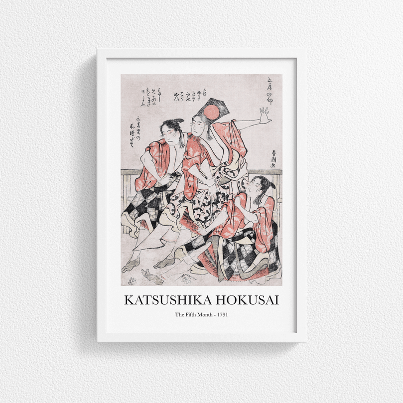 The Fifth Month by Katsushika Hokusai - Vintage Japanese Art Poster Print