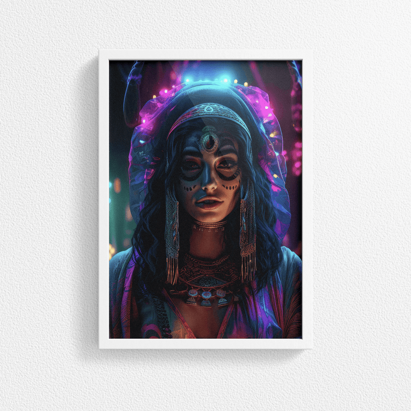 Middle Eastern Woman Portrait Poster - Arab Beauty - Modern Interiors Wall Art Décor