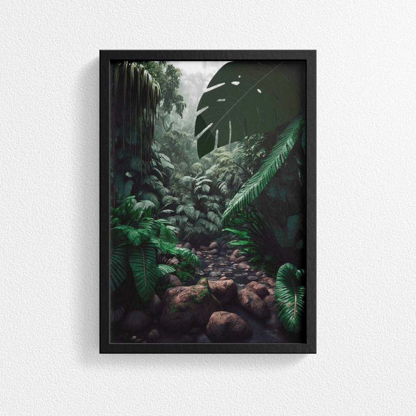 Tropical Rainforest - Natural Landscape – Modern Wall Art Decor Poster Print