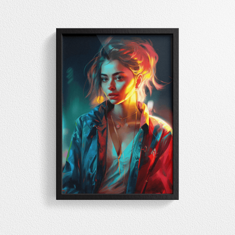 Stunning Woman Portrait Poster Print - Modern Interiors Wall Art Décor