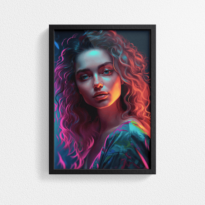 European Woman Portrait Poster - Europe - Modern Interiors Wall Art Décor