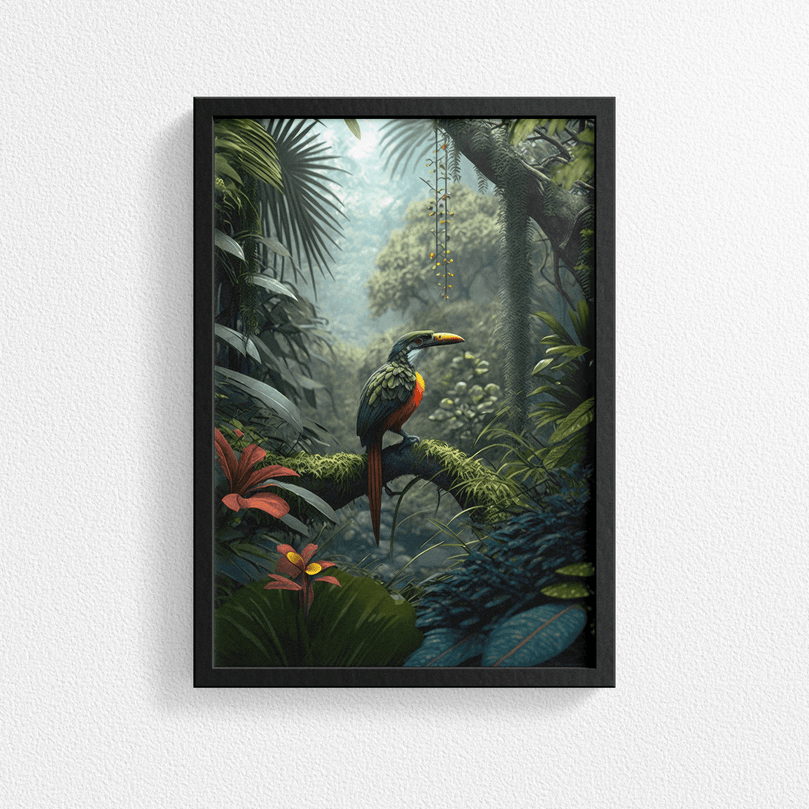 Tropical Bird - Natural Wildlife And Landscape – Modern Wall Art Decor Poster Print
