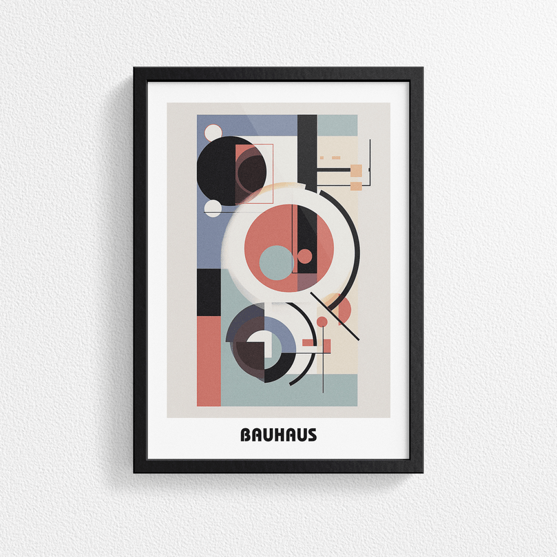 Bauhaus Print Poster - Modern Art, Wall Decor, Gallery Poster - Retro Design