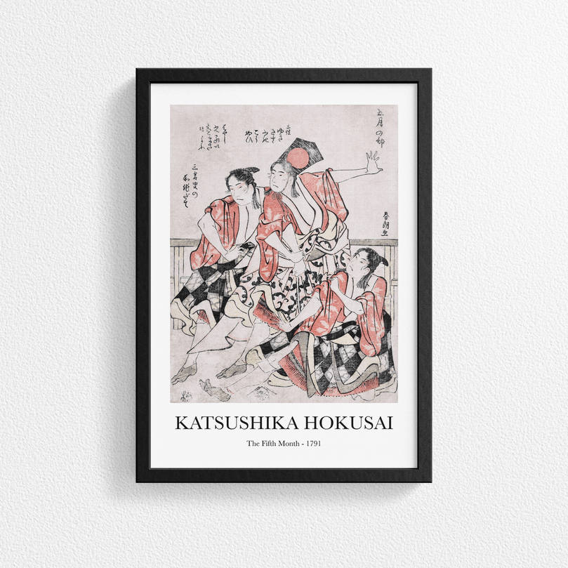 The Fifth Month by Katsushika Hokusai - Vintage Japanese Art Poster Print