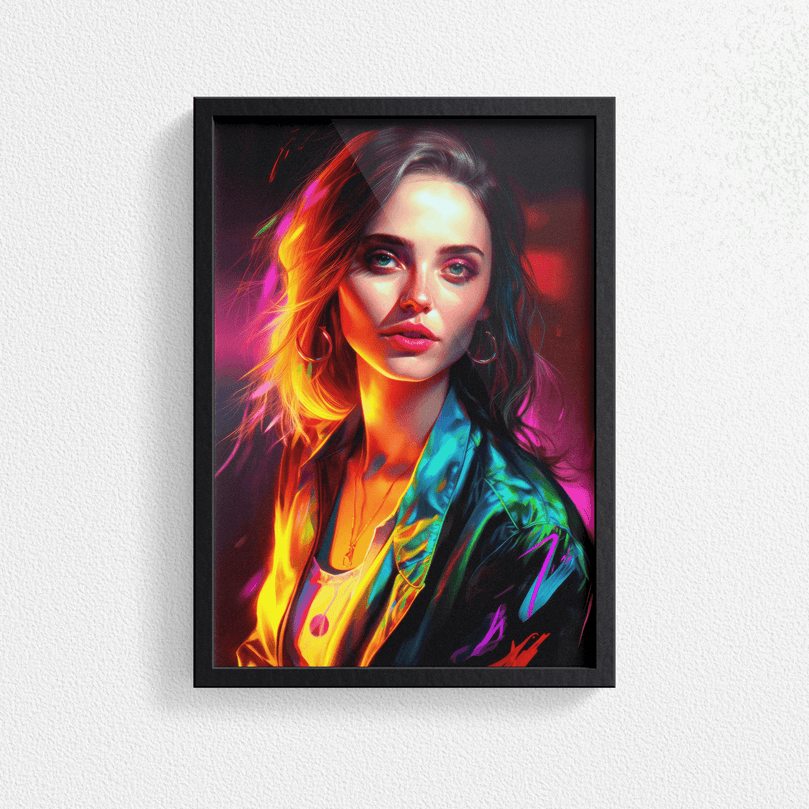 Stunning Woman Portrait Poster Print - Modern Interiors Wall Art Décor