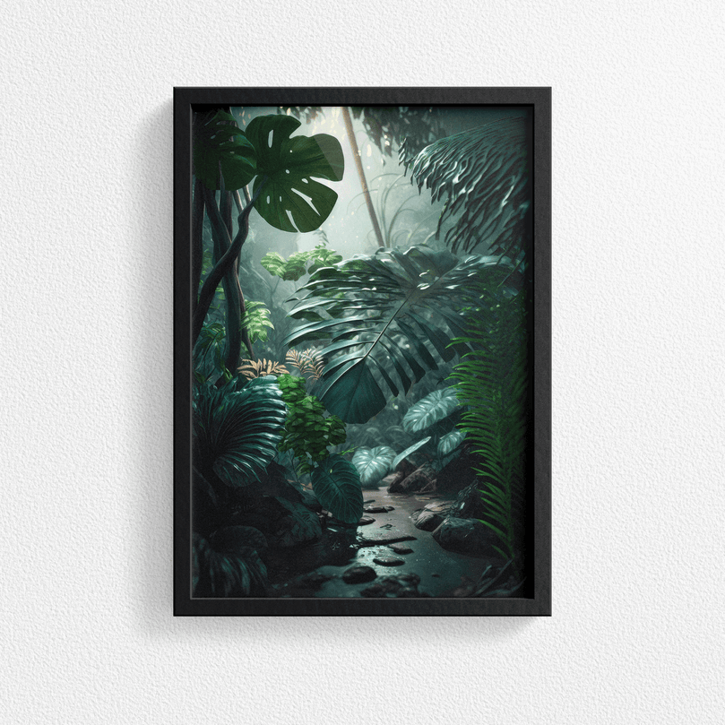 Exotic Tropical Leaf - Jungle Forest Nature Landscape – Modern Wall Art Decor Poster Print