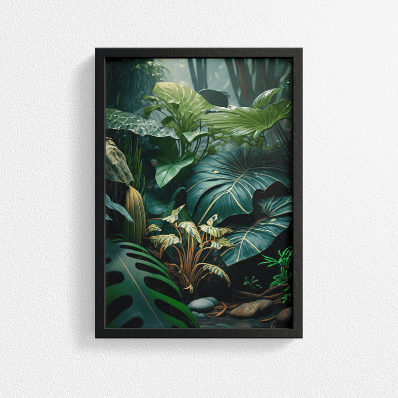 Exotic Tropical Leaf - Jungle Forest Nature Landscape – Modern Wall Art Decor Poster Print