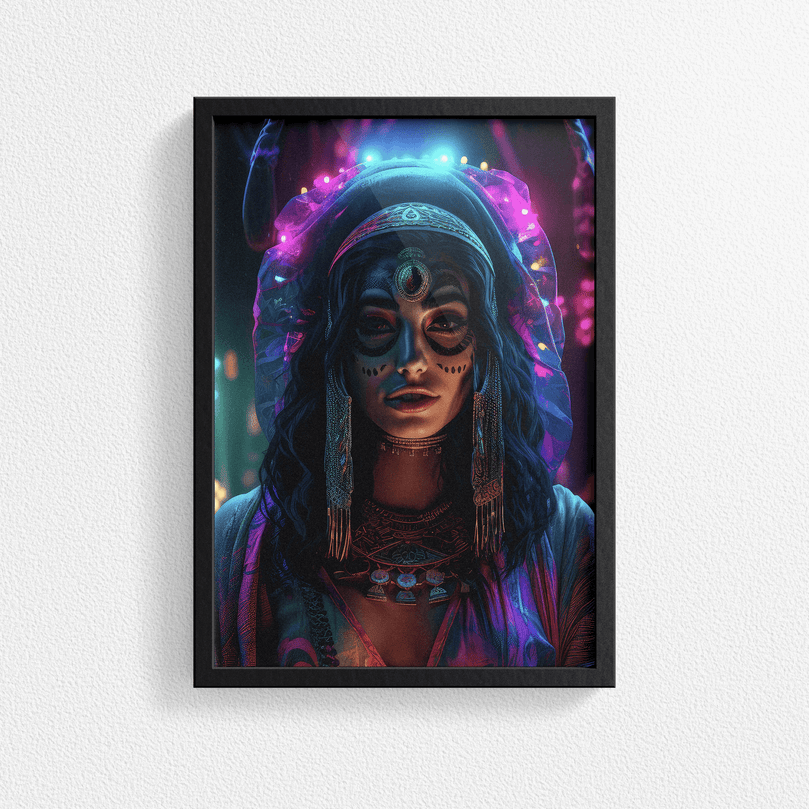 Middle Eastern Woman Portrait Poster - Arab Beauty - Modern Interiors Wall Art Décor