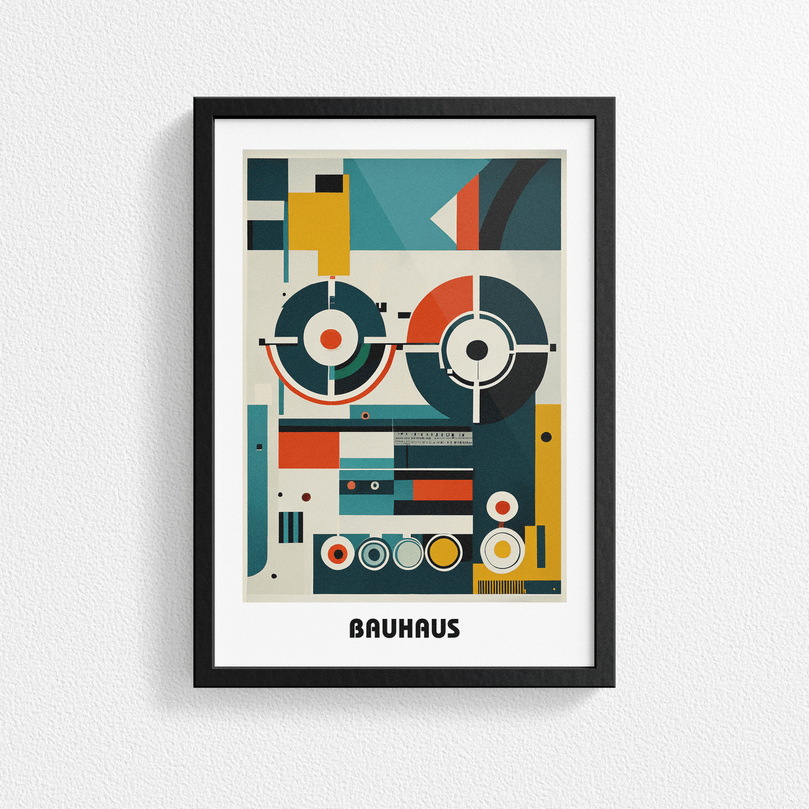 Bauhaus Print Poster - Modern Art, Wall Decor, Gallery Poster - Retro Design