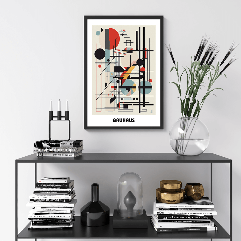 Bauhaus Print Poster - Modern Art, Wall Decor, Gallery Poster - Retro Design