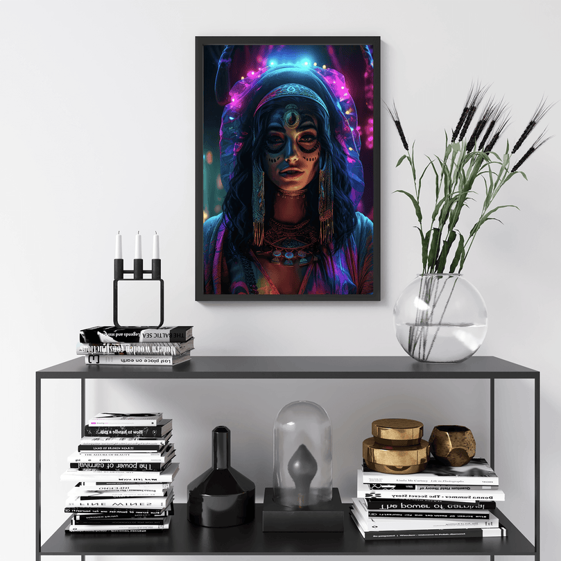 Middle Eastern Woman Portrait Poster - Arab Beauty - Modern Interiors Wall Art Décor