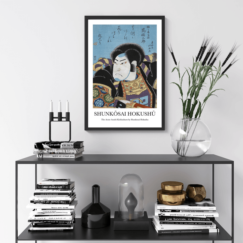 The actor Arashi Kichisaburo by Shunkosai Hokushu - Vintage Japanese Art Poster Print