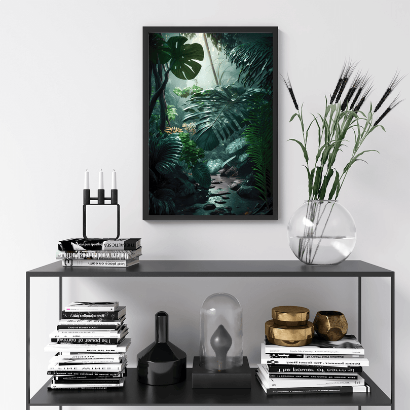 Exotic Tropical Leaf - Jungle Forest Nature Landscape – Modern Wall Art Decor Poster Print