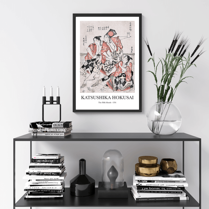 The Fifth Month by Katsushika Hokusai - Vintage Japanese Art Poster Print