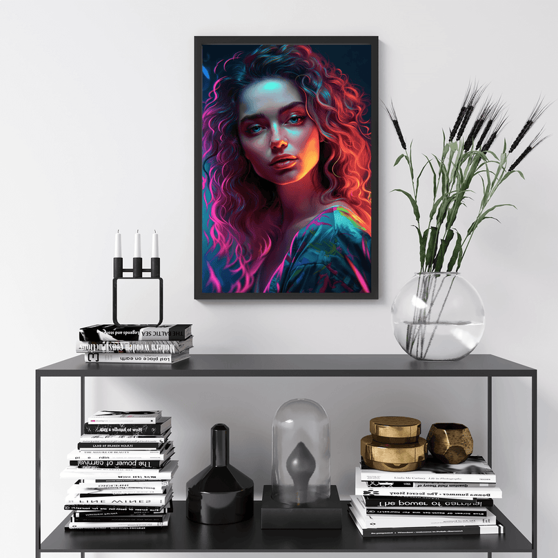 European Woman Portrait Poster - Europe - Modern Interiors Wall Art Décor