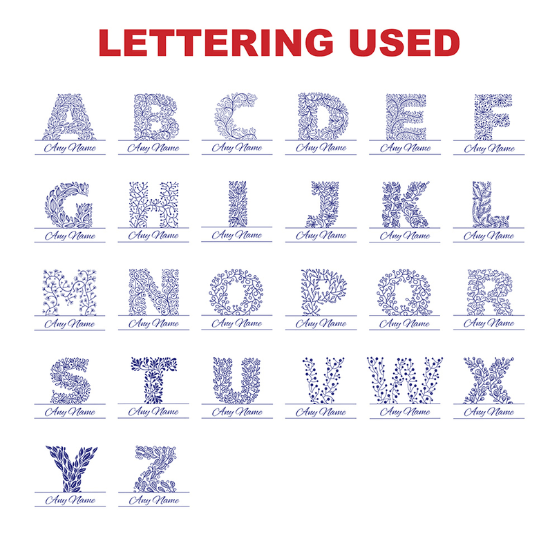 Personalised Initial Letter & Name Mug With Optional Coaster Set