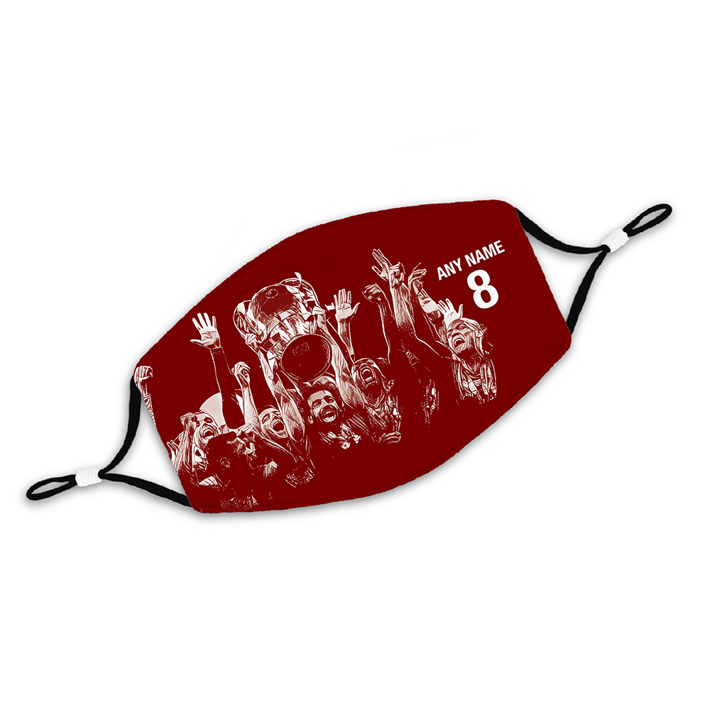 Liverpool 2019/2020 Champions Inspired 'Personalised' Unisex Face Mask.
