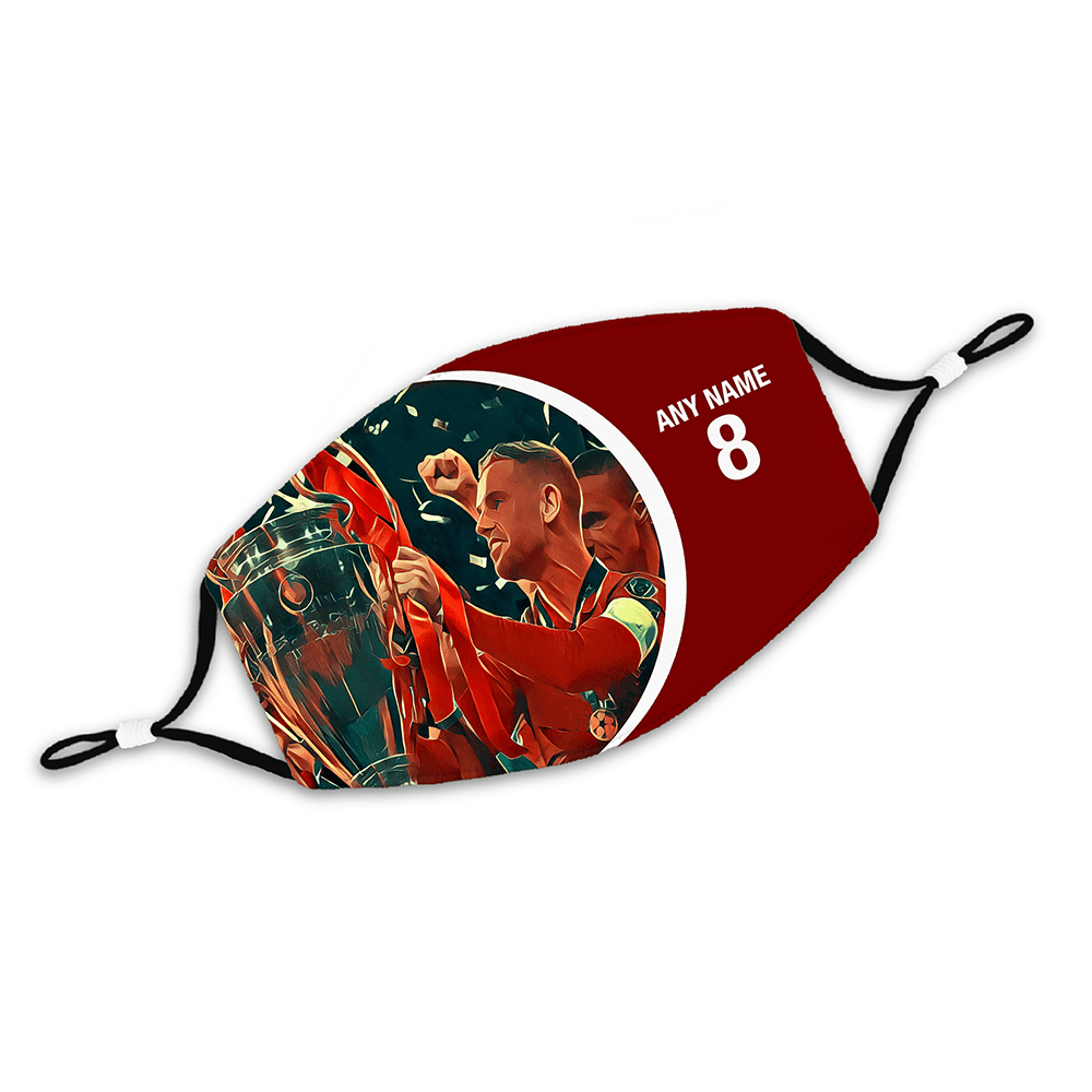 Liverpool 2019/2020 Champions Inspired 'Personalised' Unisex Face Mask.