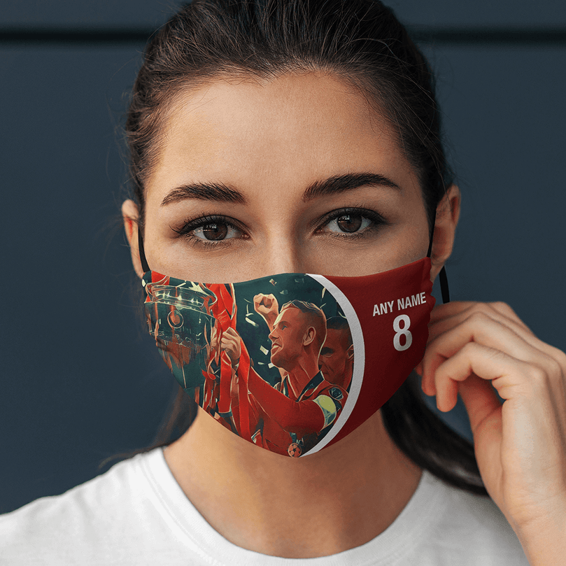 Liverpool 2019/2020 Champions Inspired 'Personalised' Unisex Face Mask.