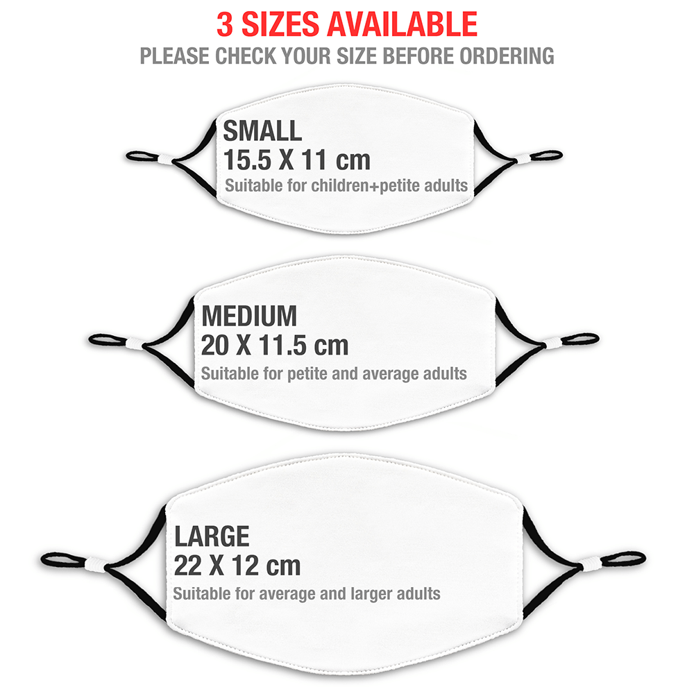 Leeds Inspired Retro Style Home Kit Colours 'Personalised' Football Unisex Face Mask.