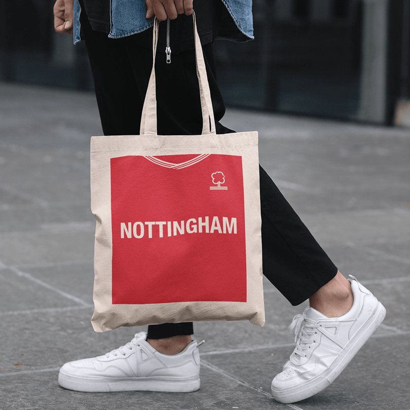 Nottingham 2020/2021 Inspired Home Kit Colours 'Personalised' Football Tote Bag.