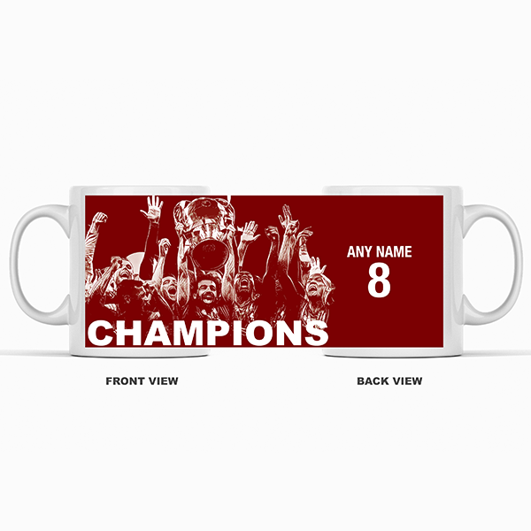 Liverpool 2019/2020 Champions Inspired 'Personalised' Football Mug With Optional Coaster Set