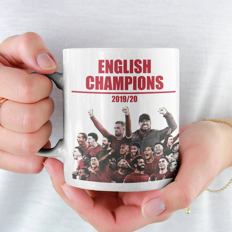 Liverpool 2019/2020 English Champions Inspired 'Personalised' Football Mug.