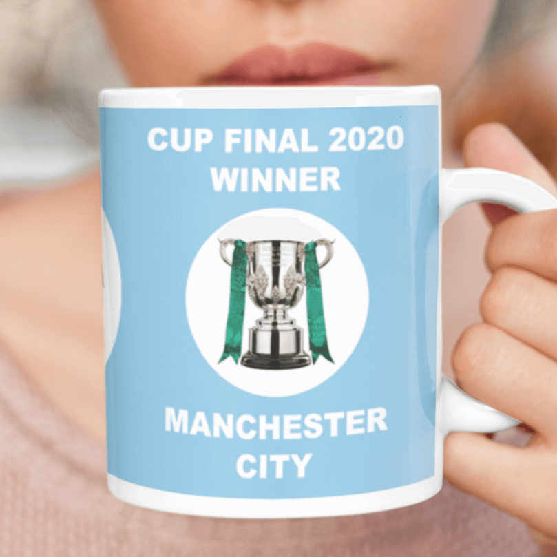 Manchester City 2019/2020 Champions Inspired Football Mug.