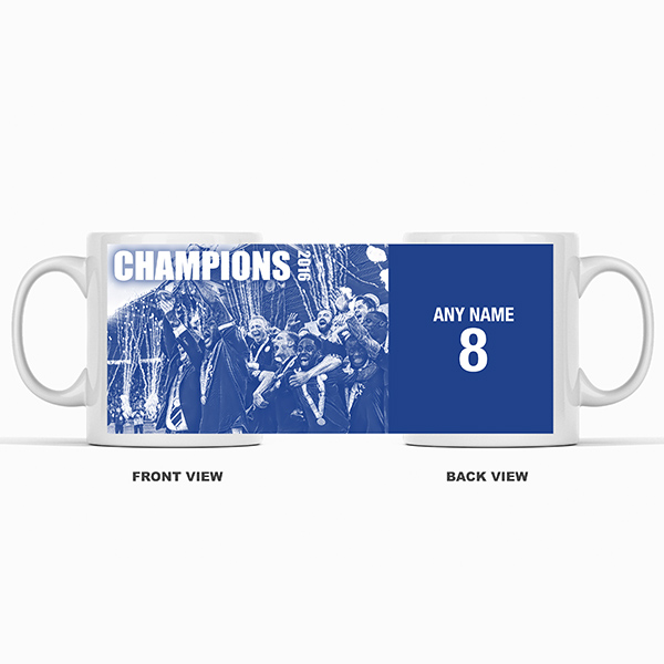 Leicester 2016 Champions Inspired 'Personalised' Football Mug.