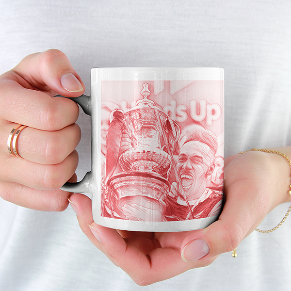 Arsenal 2019/2020 Champions Inspired 'Personalised' Football Mug With Optional Coaster Set