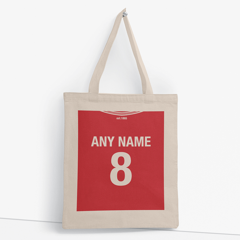 Nottingham 2020/2021 Inspired Home Kit Colours 'Personalised' Football Tote Bag.