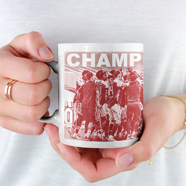 Arsenal 2019/2020 Champions Inspired 'Personalised' Football Mug With Optional Coaster Set