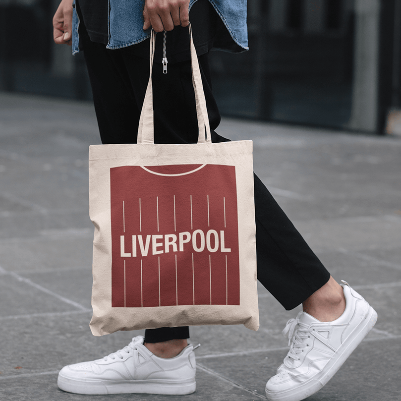 Liverpool 2019/2020 Inspired Home Kit 2020 Champions Football Tote Bag.