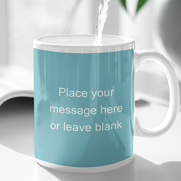 Merry Christmas 'Personalised' Mug. Santa + Rudolph Reindeer + Polar Bear.