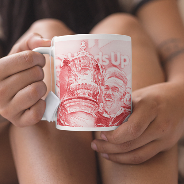 Arsenal 2019/2020 Champions Inspired 'Personalised' Football Mug With Optional Coaster Set