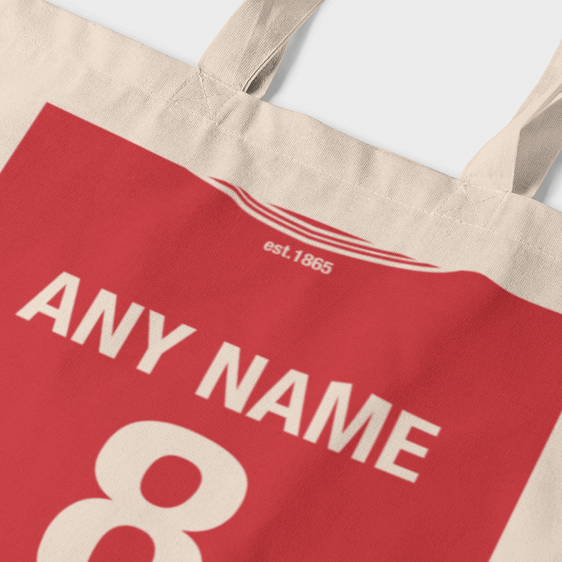 Nottingham 2020/2021 Inspired Home Kit Colours 'Personalised' Football Tote Bag.