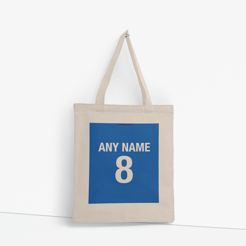 Leicester 2020/2021 Inspired Home Kit Colours 'Personalised' Football Tote Bag.