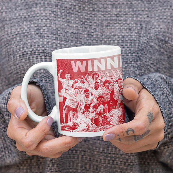 Arsenal 2020 Community Champions Inspired 'Personalised' Football Mug.