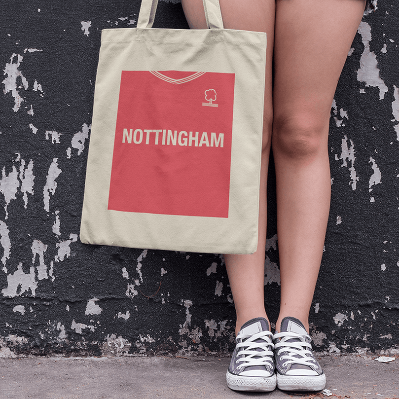 Nottingham 2020/2021 Inspired Home Kit Colours 'Personalised' Football Tote Bag.