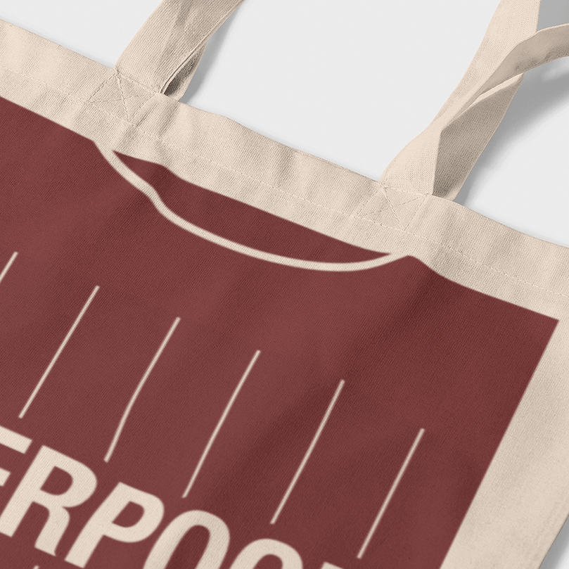 Liverpool 2019/2020 Inspired Home Kit 2020 Champions Football Tote Bag.