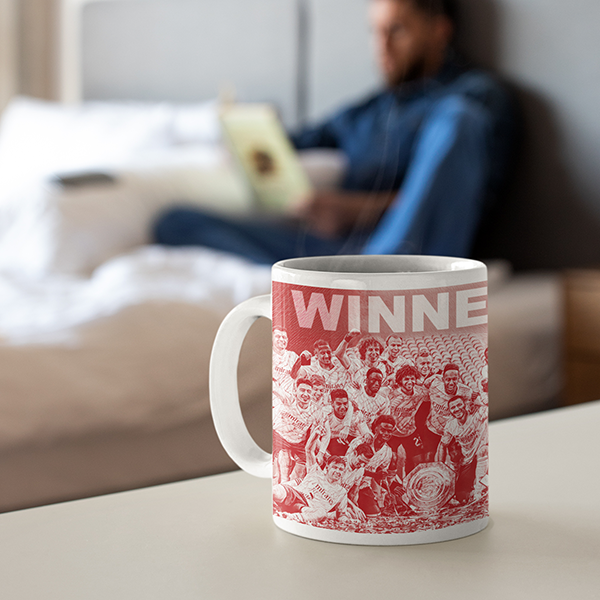 Arsenal 2020 Community Champions Inspired 'Personalised' Football Mug.
