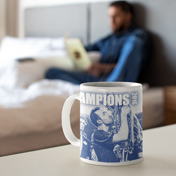 Leicester City 2016 Champions Inspired 'Personalised' Football Mug With Optional Coaster Set