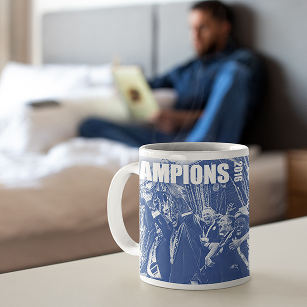 Leicester 2016 Champions Inspired 'Personalised' Football Mug.