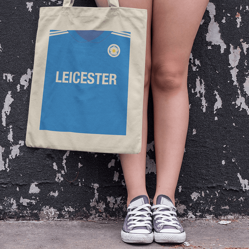 Leicester 2020/2021 Inspired Home Kit Colours 'Personalised' Football Tote Bag.