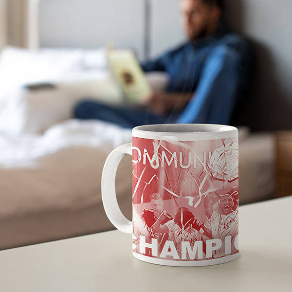 Arsenal 2020 Community Champions Inspired 'Personalised' Football Mug.