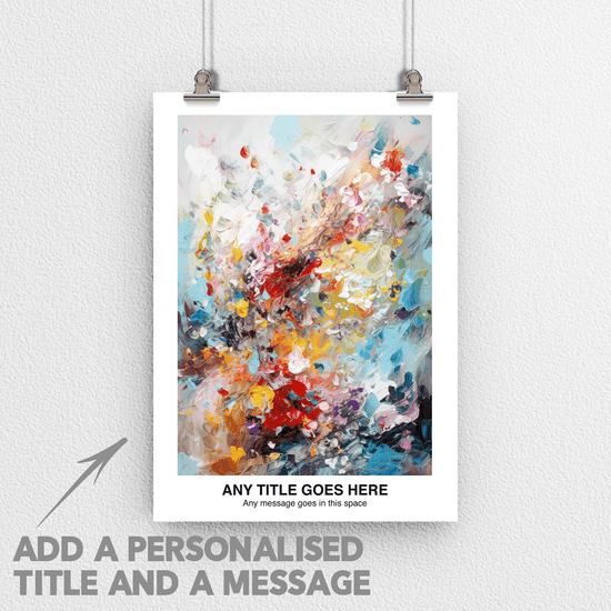 Personalised Abstract Impressionism Art Poster Print - For Wall Decor