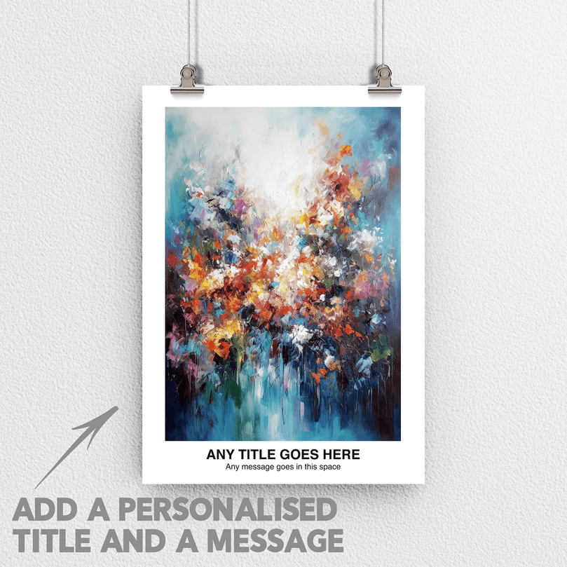 Personalised Abstract Impressionism Art Poster Print - For Wall Decor