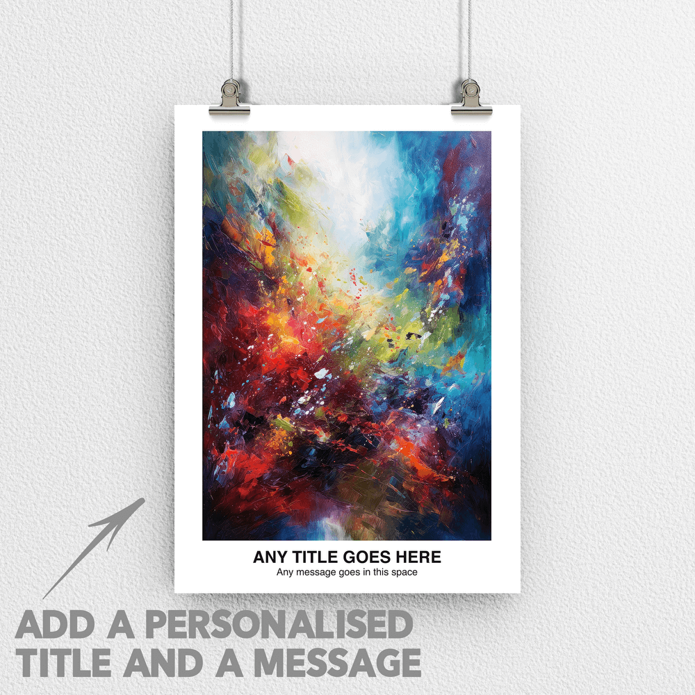 Personalised Abstract Impressionism Art Poster Print - For Wall Decor